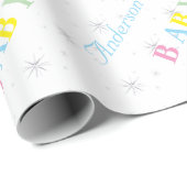 Aangepast Baby shower Cadeaupapier (Rol Hoek)