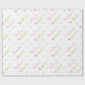 Aangepast Baby shower Cadeaupapier (Vlak)