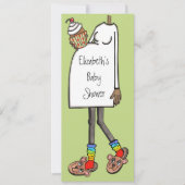 Aangepast Baby shower donkere huidtoon Kaart (Voorkant)