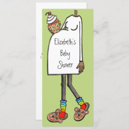 Aangepast Baby shower donkere huidtoon Kaart