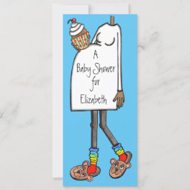 Aangepast Baby shower donkere huidtoon Kaart