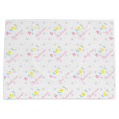 Aangepast Baby shower Groot Cadeauzakje (Voorkant)