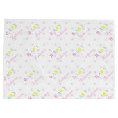 Aangepast Baby shower Groot Cadeauzakje (Achterkant)