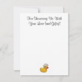 Aangepast Baby shower Hartelijk dank voor de kaart (Achterkant)