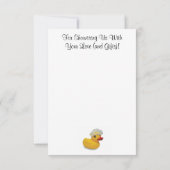 Aangepast Baby shower Hartelijk dank voor de kaart (Achterkant)