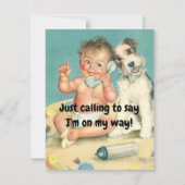 aangepast baby shower kaart (Voorkant)