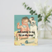 aangepast baby shower kaart (Staand voorkant)