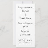 Aangepast Baby shower Licht Huidtoon Kaart (Achterkant)