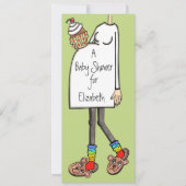 Aangepast Baby shower Licht Huidtoon Kaart (Voorkant)