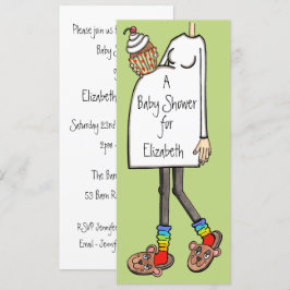 Aangepast Baby shower Licht Huidtoon Kaart