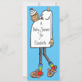 Aangepast Baby shower Middelgrote huidtoon Kaart