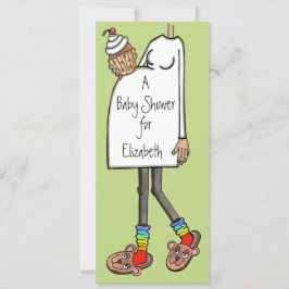 Aangepast Baby shower Middelgrote huidtoon Kaart