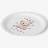 Aangepast Baby shower Papieren Bordje (Gekanteld)