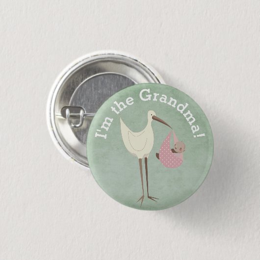 Aangepast Baby shower Partij Ik ben de oma Button (Voorkant /achterkant)