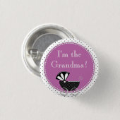 Aangepast Baby shower Partij Ik ben de oma Button (Voorkant /achterkant)