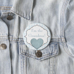 Aangepast Baby shower Partij Ik ben de oma Button