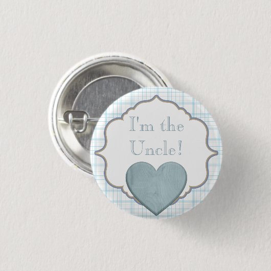 Aangepast Baby shower Partij Ik ben de Oom Button (Voorkant /achterkant)