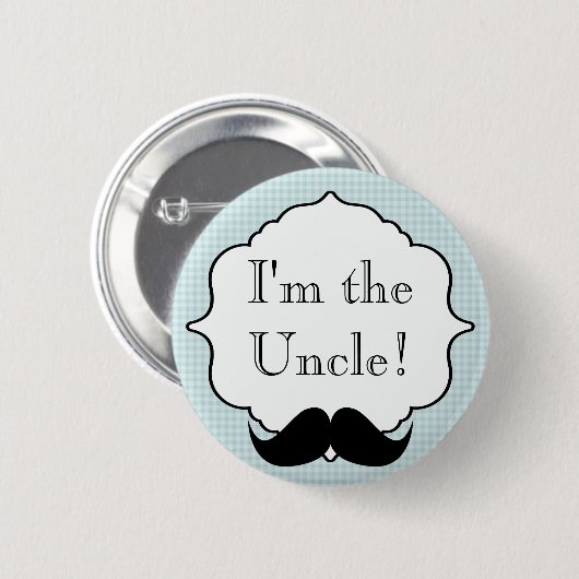 Aangepast Baby shower Partij Ik ben de Oom Button (Voorkant /achterkant)