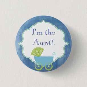 Aangepast Baby shower Partij Ik ben de Tante Butto Ronde Button 3,2 Cm