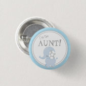 Aangepast Baby shower Partij Ik ben de Tante Butto Ronde Button 3,2 Cm (Voorkant /achterkant)