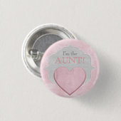 Aangepast Baby shower Partij Ik ben de Tante Butto Ronde Button 3,2 Cm (Voorkant /achterkant)