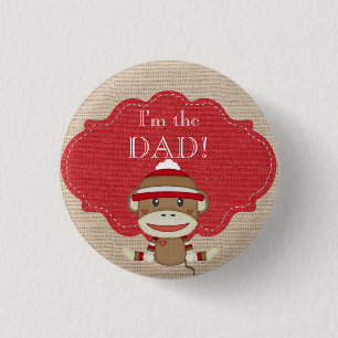 Aangepast Baby shower Partij Ik ben de vader Butto Ronde Button 3,2 Cm