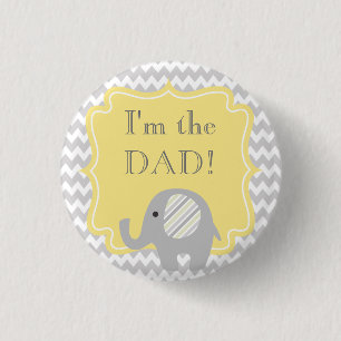Aangepast Baby shower Partij Ik ben de vader Butto Ronde Button 3,2 Cm