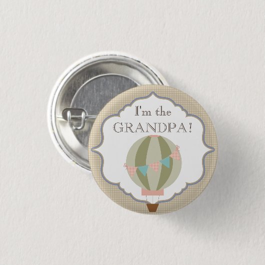 Aangepast Baby shower Partij Ik ben opa Button (Voorkant /achterkant)