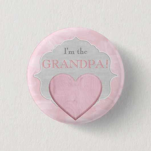 Aangepast Baby shower Partij Ik ben opa Button (Voorkant)