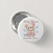 Aangepast Baby shower Ronde Button 3,2 Cm (Voorkant /achterkant)