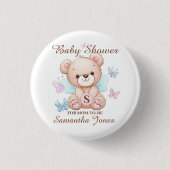 Aangepast Baby shower Ronde Button 3,2 Cm (Voorkant)