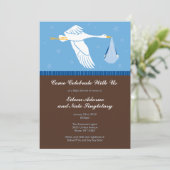 Aangepast Baby shower uitnodigen Kaart (Staand voorkant)