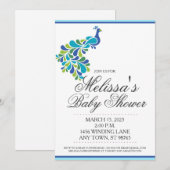 Aangepast Baby shower Uitnodiging, vredesuitnodigi Kaart (Voorkant / Achterkant)