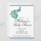 Aangepast Baby shower Uitnodiging, vredesuitnodigi Kaart (Voorkant)