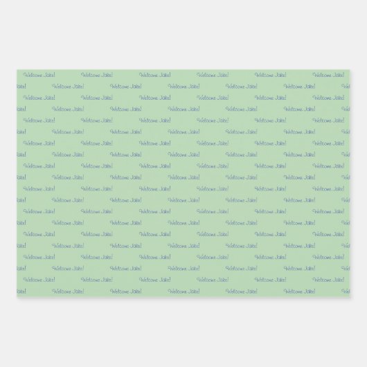 Aangepast Baby shower van pakpapier / 'verjaardag' Inpakpapier Vel (Voorkant 3)