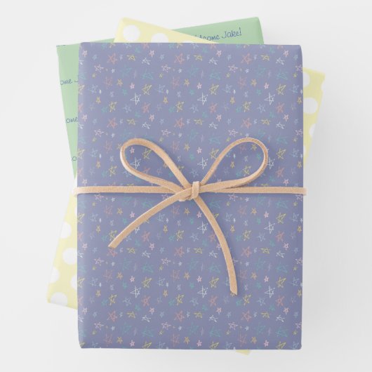 Aangepast Baby shower van pakpapier / 'verjaardag' Inpakpapier Vel (In situ)