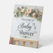 Aangepast Baby shower voetstuk 8 "x 10" display Reclamebord Met Voetstuk (Voorkant)
