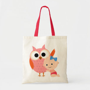 Aangepast Baby shower/vogeldaghout Tote Bag