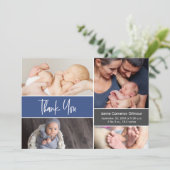 Aangepast Baby shower voor Baby Blue Aankondiging (Staand voorkant)