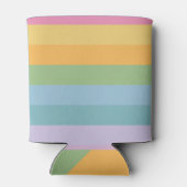 Aangepast Baby shower voor Bright Pastel Stripe Pa Blikjeskoeler (Achterkant)