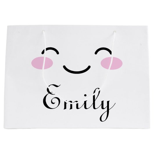 Aangepast baby shower voor cartoon met gelijkmatig groot cadeauzakje (Voorkant)