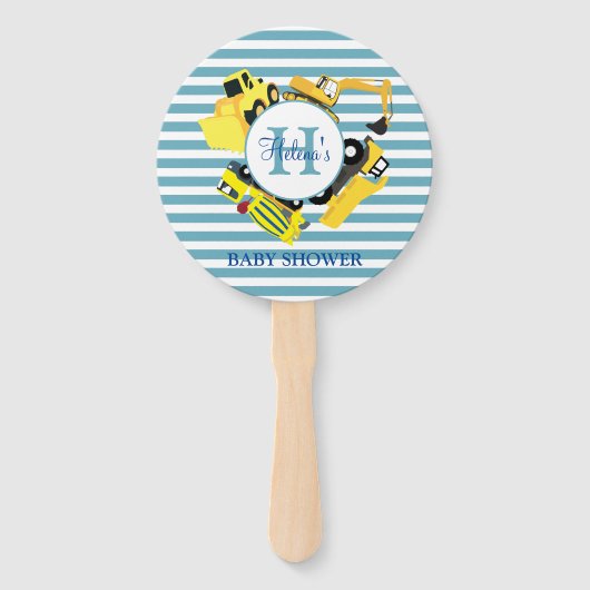 Aangepast Baby shower voor de bouw van vrachtwagen Handwaaier (Achterkant)