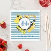 Aangepast Baby shower voor de bouw van vrachtwagen Servet (Insitu)