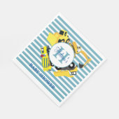 Aangepast Baby shower voor de bouw van vrachtwagen Servet (Hoek)