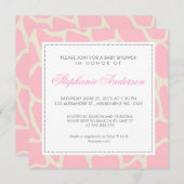 Aangepast baby shower voor giraf kaart (Voorkant / Achterkant)