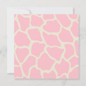 Aangepast baby shower voor giraf kaart (Achterkant)