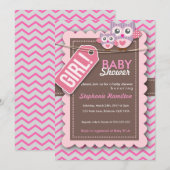 Aangepast baby shower voor kleurrijke bloem kaart (Voorkant / Achterkant)