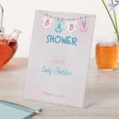 Aangepast Baby shower voor looplijn-lay-out Reclamebord Met Voetstuk (Insitu)