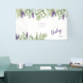 Aangepast Baby shower voor vullavendel Spandoek (Beurs)