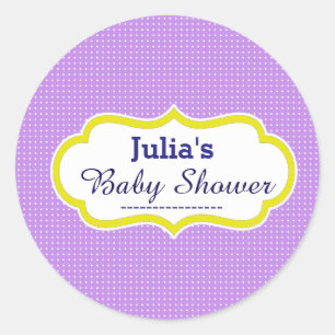 Aangepast Baby shower voor zelfklever Label